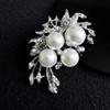 Броши из высококачественного сплава с бриллиантами и жемчугом, аксессуары для одежды, корсажи, булавки