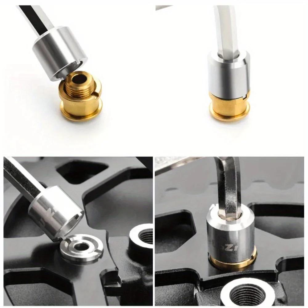 Bicycle Chainring Bolts Nut Wrench Chainring Screw Removal Install Tools MTB Road Folding Bike Chainwheel Tool