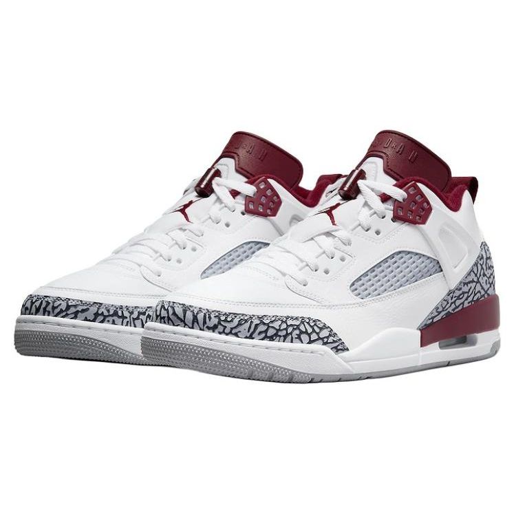 Кроссовки Air Jordan Spizike Low Team Red Мужские Белый Волчий серый Антрацит FQ1759-106