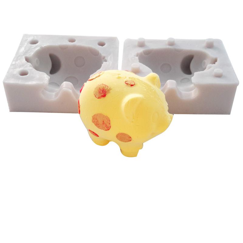 Свинья дизайн силиконовая форма помадка торт украшения плесень сахарная резинка паста инструмент 3D шоколадная форма