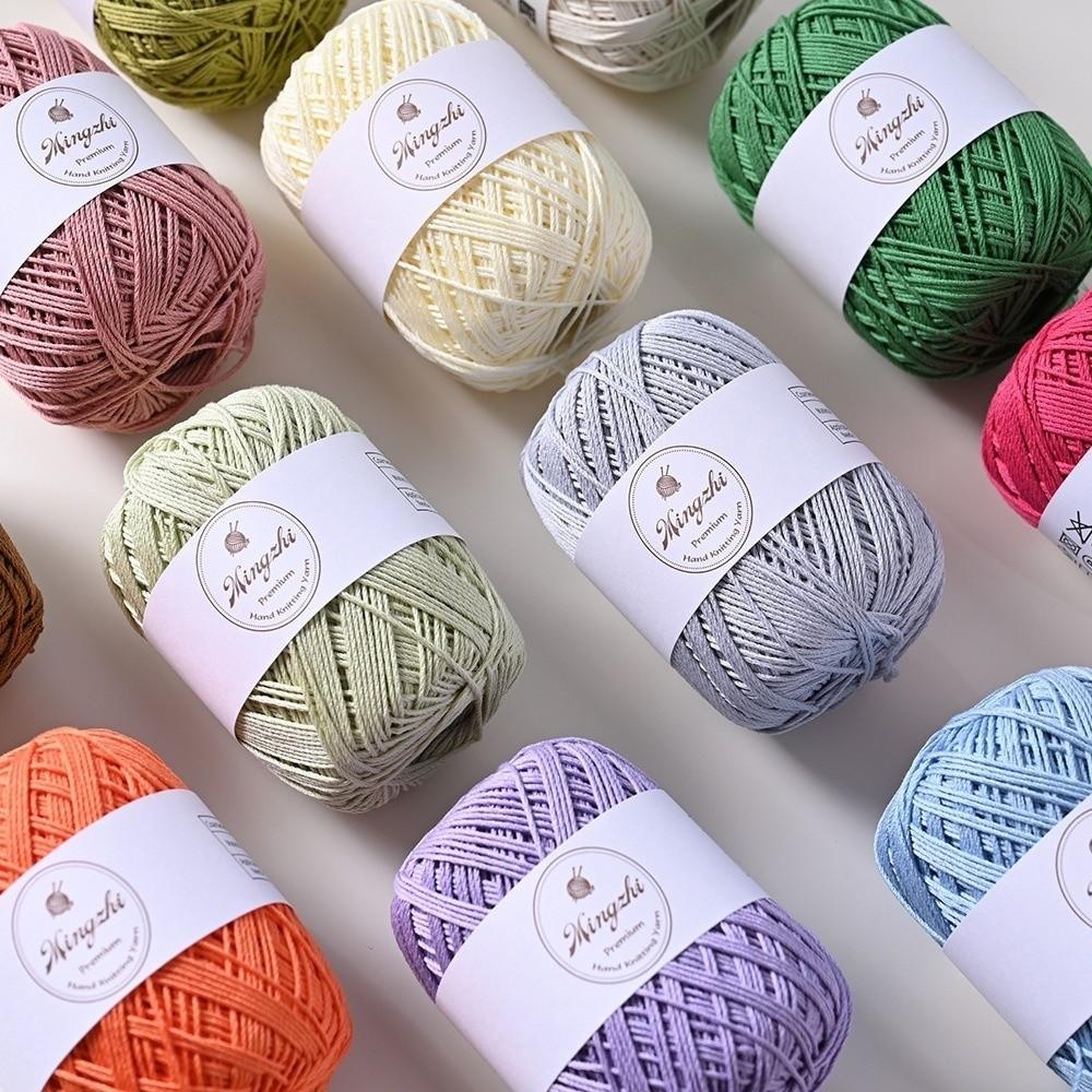 Blended Fiber Hand Knitting Yarn 1.2mm Crochet Yarn Durable Organza Yarn Bags Hats Baskets