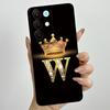 Для Realme 15X C85 5G Чехол для телефона с короной и начальной буквой для пары Realme15X RMX5250 RMX5253 Мягкий силиконовый ТПУ Защитный чехол для объектива