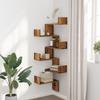 6-Tier irregular corner shelf, storage and display racks for living room, bedroom, hallway, entryway, and bathroom, 45x45x147cm