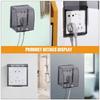 Self-adhesive 86 Type Wall Socket Waterproof Box Nail-free Glue Paste Doorbell Board Panel Cover Switch Button Cover