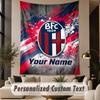 Custom Text Tapestry Bologna FC Print Wall Tapestry Indoor Living Room Wall Decor