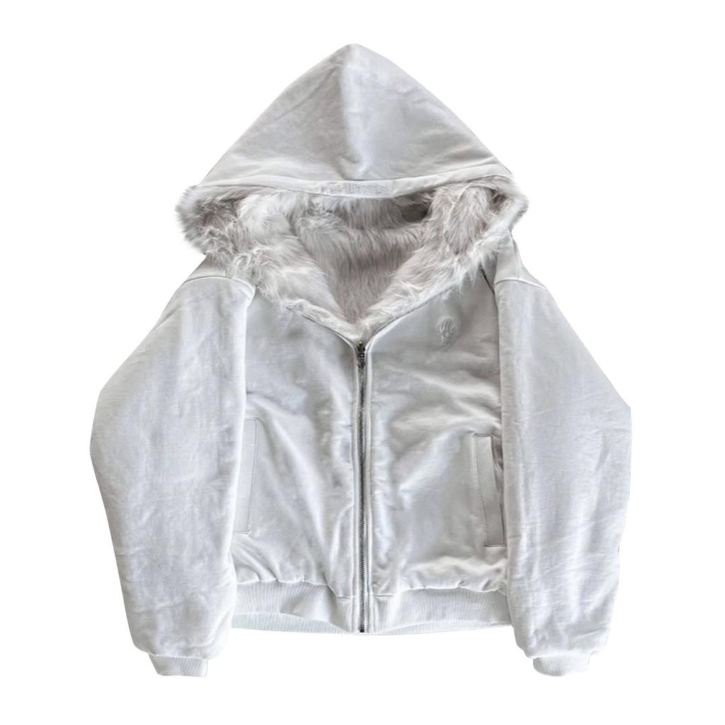 Мужская однотонная толстовка на молнии с плюшевой подкладкой, двусторонняя, спортивная, большого размера, повседневная куртка-толстовка