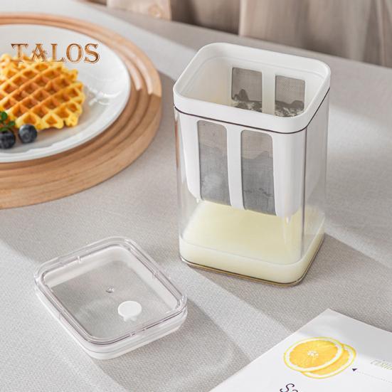 Греческая йогуртница и сито для сыра Фильтр для йогурта без бисфенола А с сеткой из нержавеющей стали 37 унций герметичный набор для самостоятельного приготовления йогурта съемная сетчатая корзина для орехов