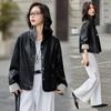 2025 Autumn Women's Petite Motorcycle Leather Jacket - Stylish, Unique, and Chic Short Coat