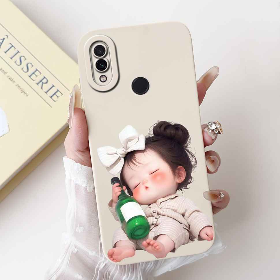 For Xiaomi Redmi Note 7 6.3" Casing Cute Cartoon Shockproof Back Cover For Redmi Note 7 note7 Flower Soft Silicone Phone Cases
