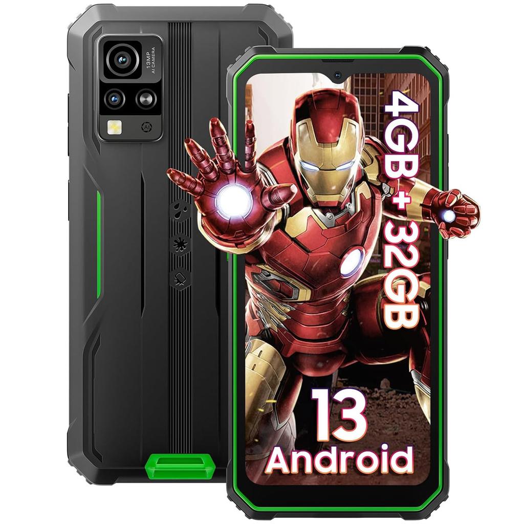 Refurbished Blackview BV4800 Smartphone 2/4GB 32/64GB 5180mAh Andriod 13 Rugged Phone