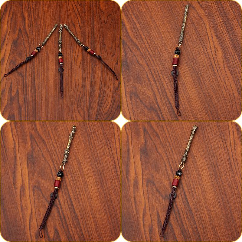 Black Myth Wukong Посох Руйи Латунный Брелок и Подвеска для Сумки