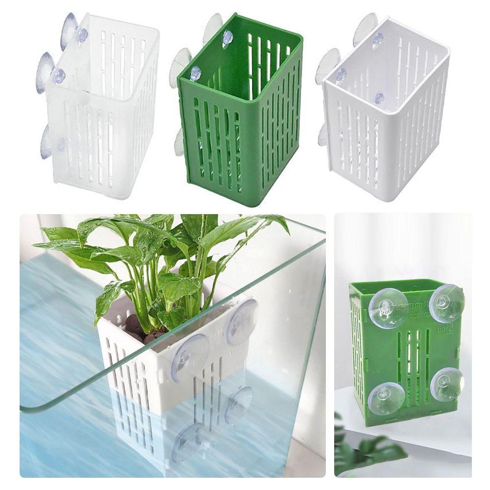 Plastic Fish Tank Hydroponic Planting Basket Aquascape Decoration Plant Cultivation Rack Fish Tank