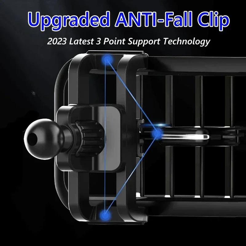 Автомобильный держатель для телефона с зажимом для воздуховода, шаровая головка, магнитная присоска, гравитационные подставки, аксессуары, автомобильный кронштейн для зарядки сотового телефона