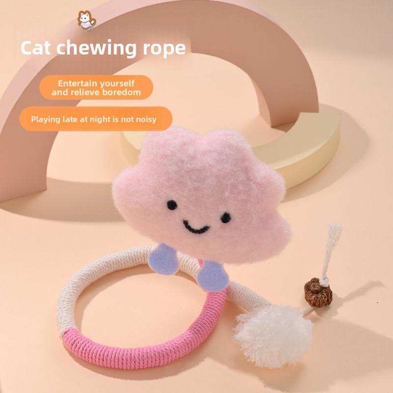 Кошачий кусачий канат, Кошачьи игрушки для саморазвлечения и от скуки, Устойчивые к царапинам и кусанию прорезыватели, Палочки-дразнилки для кошек, Товары для питомцев