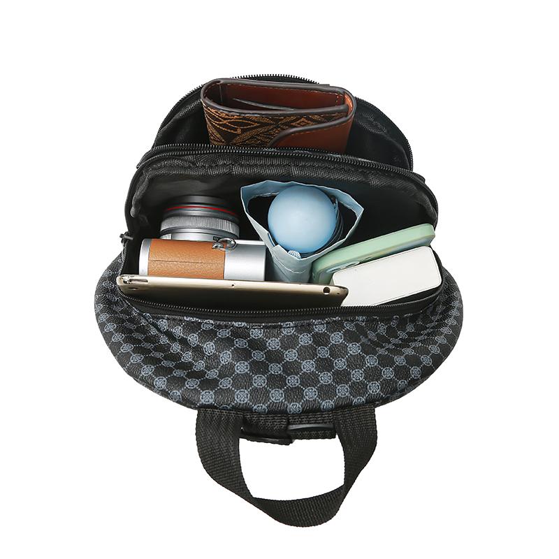 Elegant Multi- Patterned Mini Backpack Adjustable-Strap Lightweight for Daily Outings Casual Stylish Functional Bag