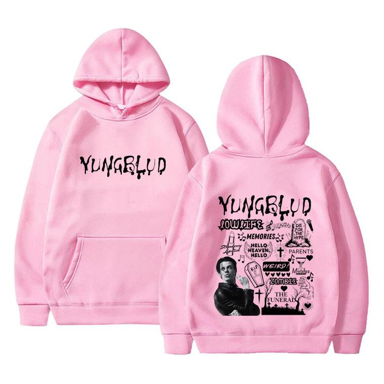 Худи с графическим принтом музыкального альбома Yungblud, мужское, женское, ретро-мода, рок, стритвир, унисекс, готическое, оверсайз, с капюшоном
