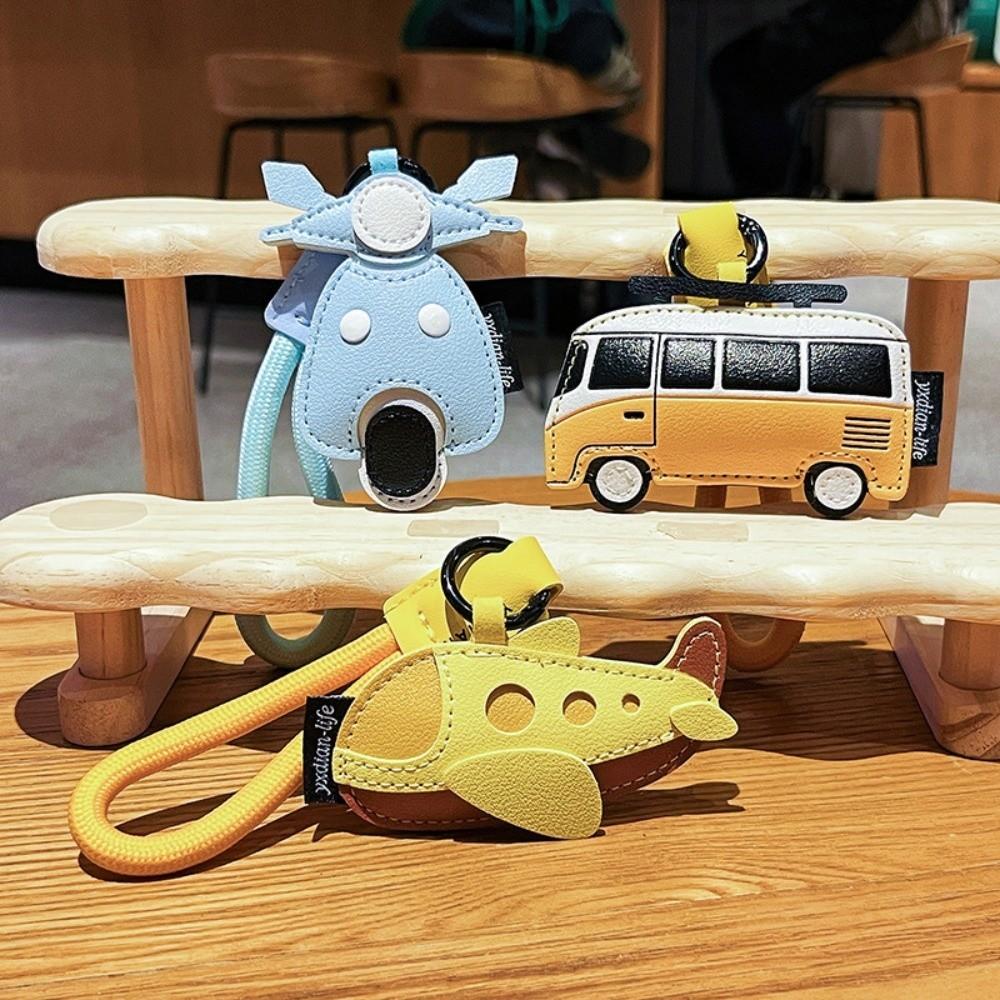 Unique Bus Shape Keychain Cute Bag Pendant Fashion Design Bag Hanging Decoration Daily Use