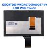 TDO-WXGA0700K00057-V1, TDO-WXGA0700K00033-V2 7Inch Radio Navigation LCD Display With Touch Screen For Jeep 2017-