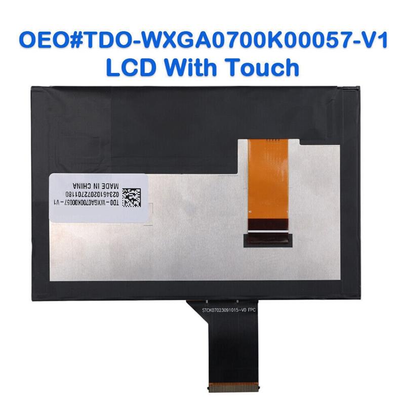 TDO-WXGA0700K00057-V1, TDO-WXGA0700K00033-V2 7Inch Radio Navigation LCD Display With Touch Screen For Jeep 2017-