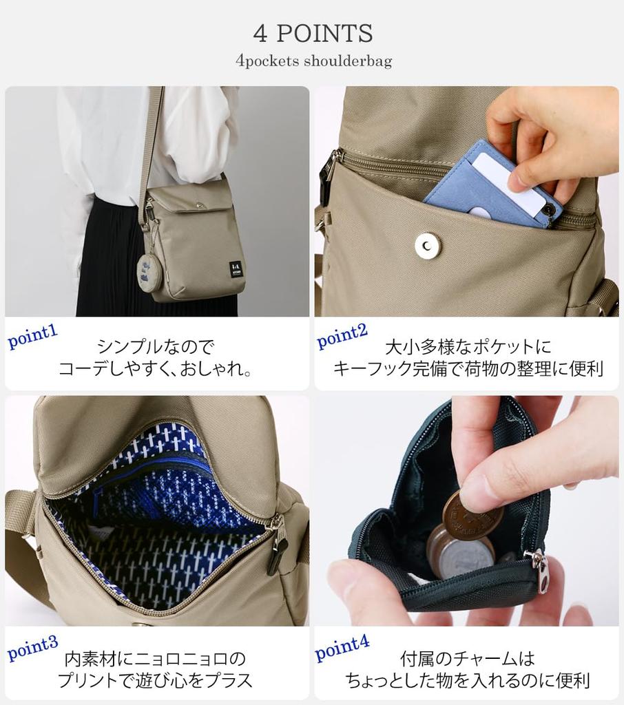 Moomin Shoulder Bag Beige 2.5L RMNK-01