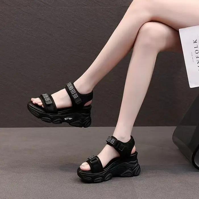 Summer 2025 Outdoor Footwear Platform Women's Shoes Sandals For Woman Beach Sandal Comfortable And Low Price Comfort Shoe F H