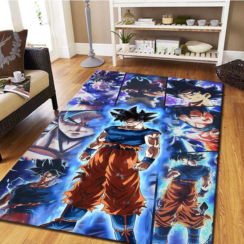 Son Goku Carpet, Cool Movie Home Decor Mat, Digital Print Bedroom Floor Rug, Living Room Play Mat -HYQ82