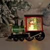 Christmas Train Luminous Water Filling Small Wind Light Desktop Ornament Scene Arrangement Props