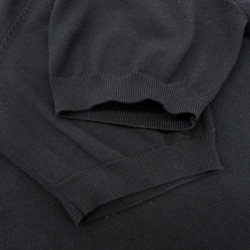 HILTON Excellent condition crew neck short sleeve knit top for men, black, size L, 652036 tops L blackUsed