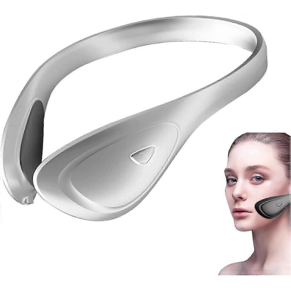 (White)EMS Microcurrent Lifting Device, Microcurrent Facial V Shape Beauty Device, EMS Microcurrent Lifting, V Face Shaping Massager