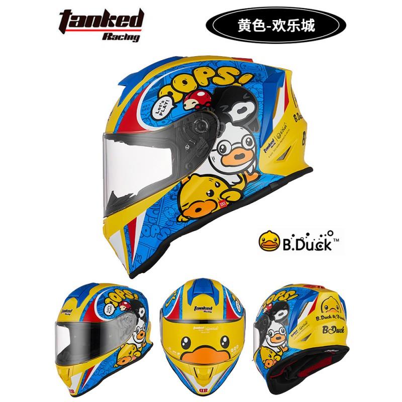 Full Face Motorcycle Helmet Adults Kids ABS Dual Lens Anti-Fog All Season DOT Certified