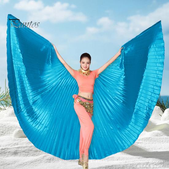 Belly Dance Wing Set 1 With Telescopic Rod Eyecatching Wing Prop Cosplay Costume For Parties Festivals Decoration