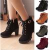 Premium Quality Women High Heels Lace Up Ankle Boots With Timeless Design