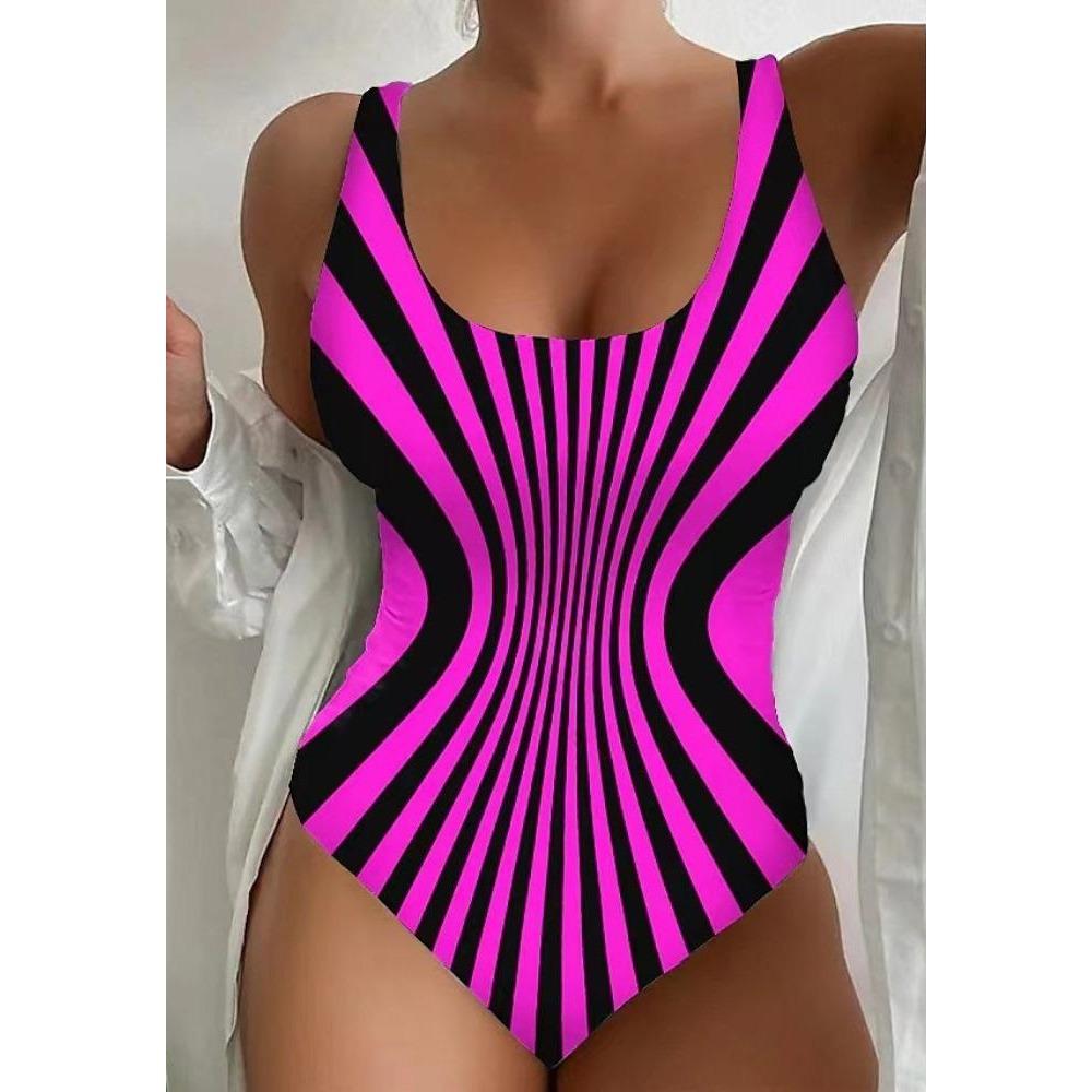 Цельный сексуальный купальник с высокой талией, женский тонкий и консервативный купальник большого размера, пляжный приморский купальник, бикини