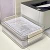 Plastic Document Storage Box Transparent A4 Data Sorting Box  for Household Registration Book