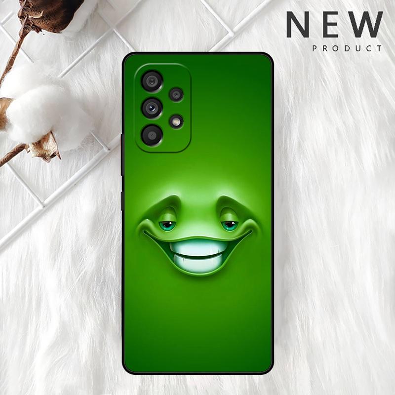 Милый мультяшный чехол с забавным лицом для Samsung Galaxy A54 A52 A14 5G A53 A12 A13 A71 A23 A34 A33 A21s