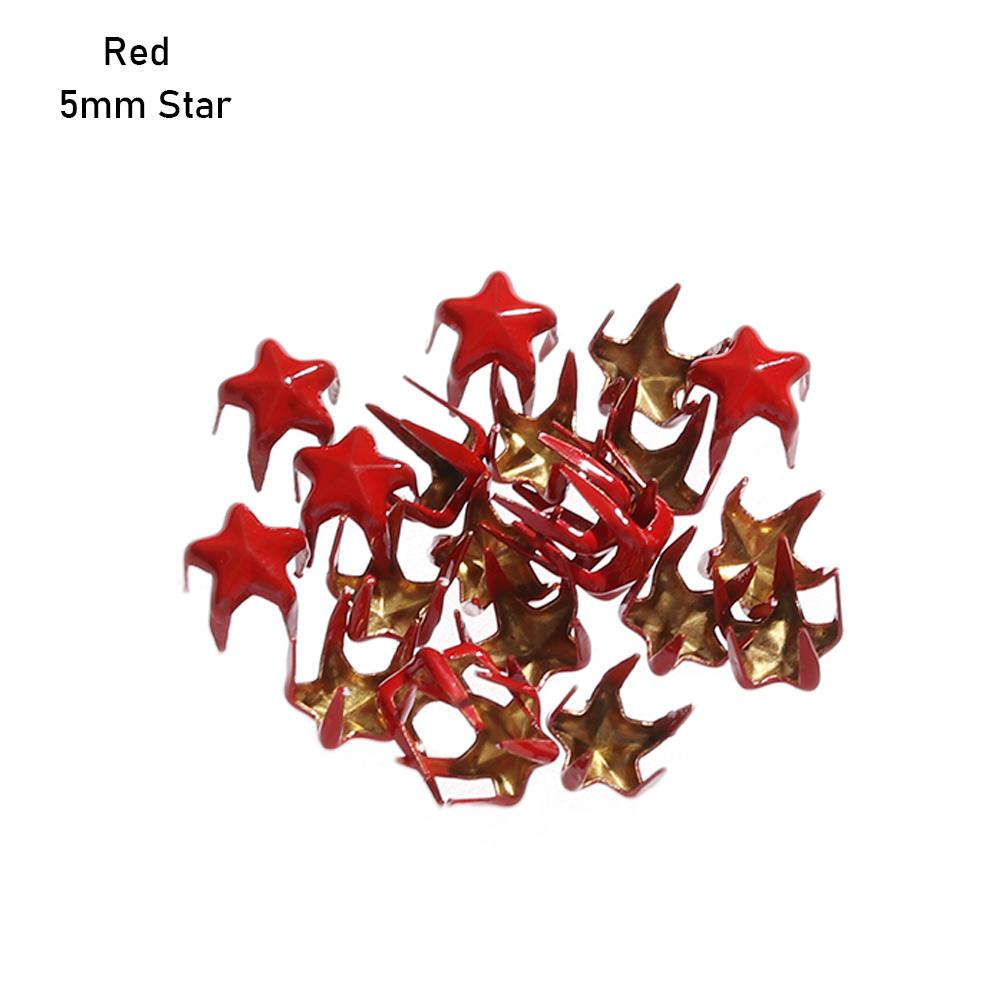 20Pcs 5/6mm Handmade Star Buckles Decor Sewing Accessories Love Buttons Buckles Doll Clothing