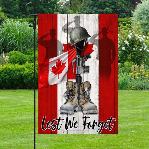 Canada Veteran Remembrance Day Lest We Forget ag Garden ag - House ag GNN ZZJ IIX SSL