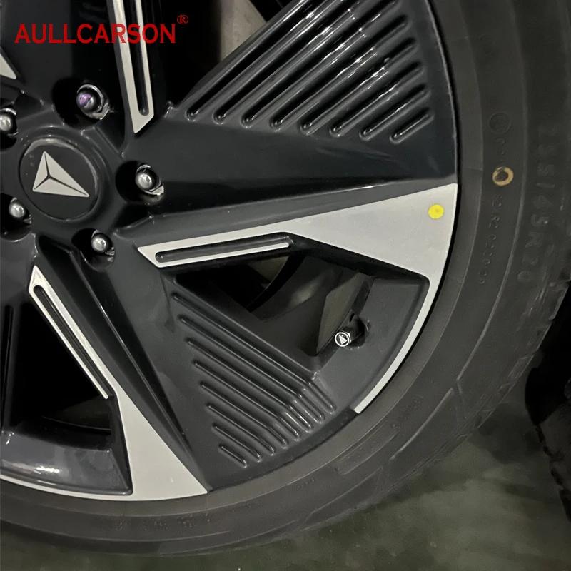 Для Deepal L07 S07 G318 S05 EV Автомобильные колесные диски из сплава, колпачки вентилей шин, заглушки штока с аксессуарами бренда, 4 шт.