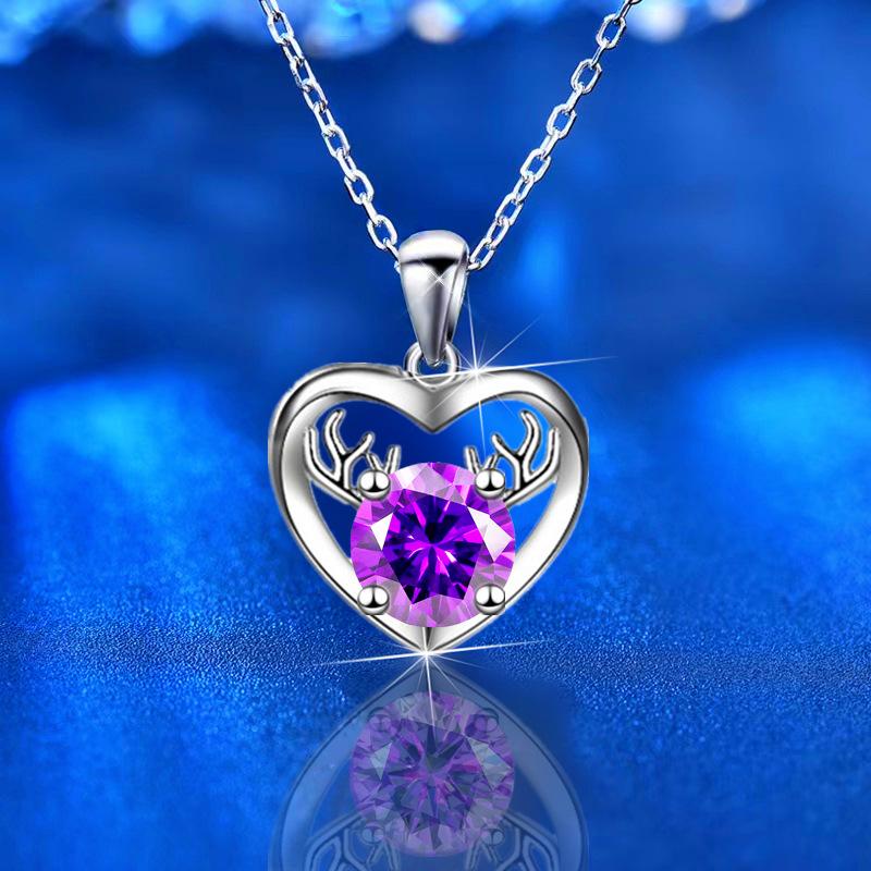 Подвеска в форме сердца из серебра 925 пробы, подарок на день рождения для девушки, цепочка в форме сердца для возлюбленной из стерлингового серебра, женская легкая роскошная цепочка на ключицу