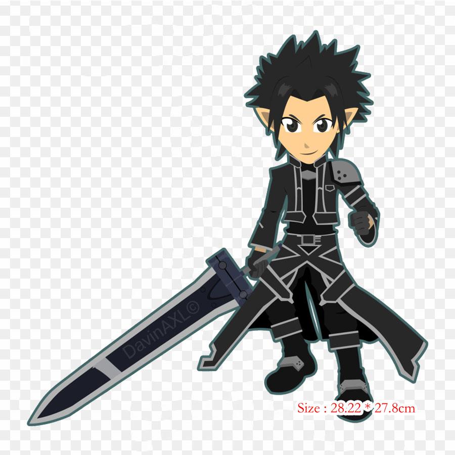 Аниме робот-меч Sinon Kirito, железные нашивки для одежды, наклейки с аппликациями на одежду, термочувствительная нашивка на заказ