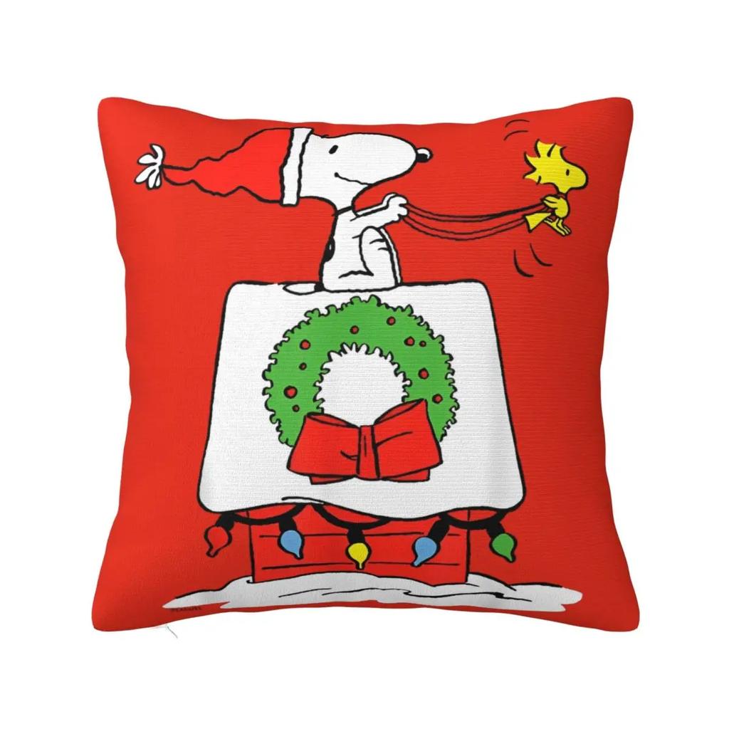 Праздничный Snoopy Woodstock Носок Наволочка Чехол для Подушки Полиэстер Наволочка Милые Веселые Наволочки Для Гостиной Стула