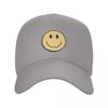 Hippie Trippy Retro Yellow Smiley Face Baseball Cap Luxury Hat Snapback Cap Unisex hat derby hat Golf Women Unisexs
