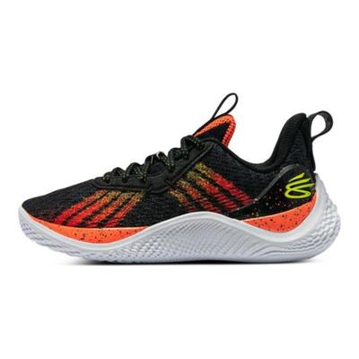 Бренд Curry Детские кроссовки Curry Flow 10 GS Iron Sharpens Iron, черные после ожога, желто-лучевые 3025628-001