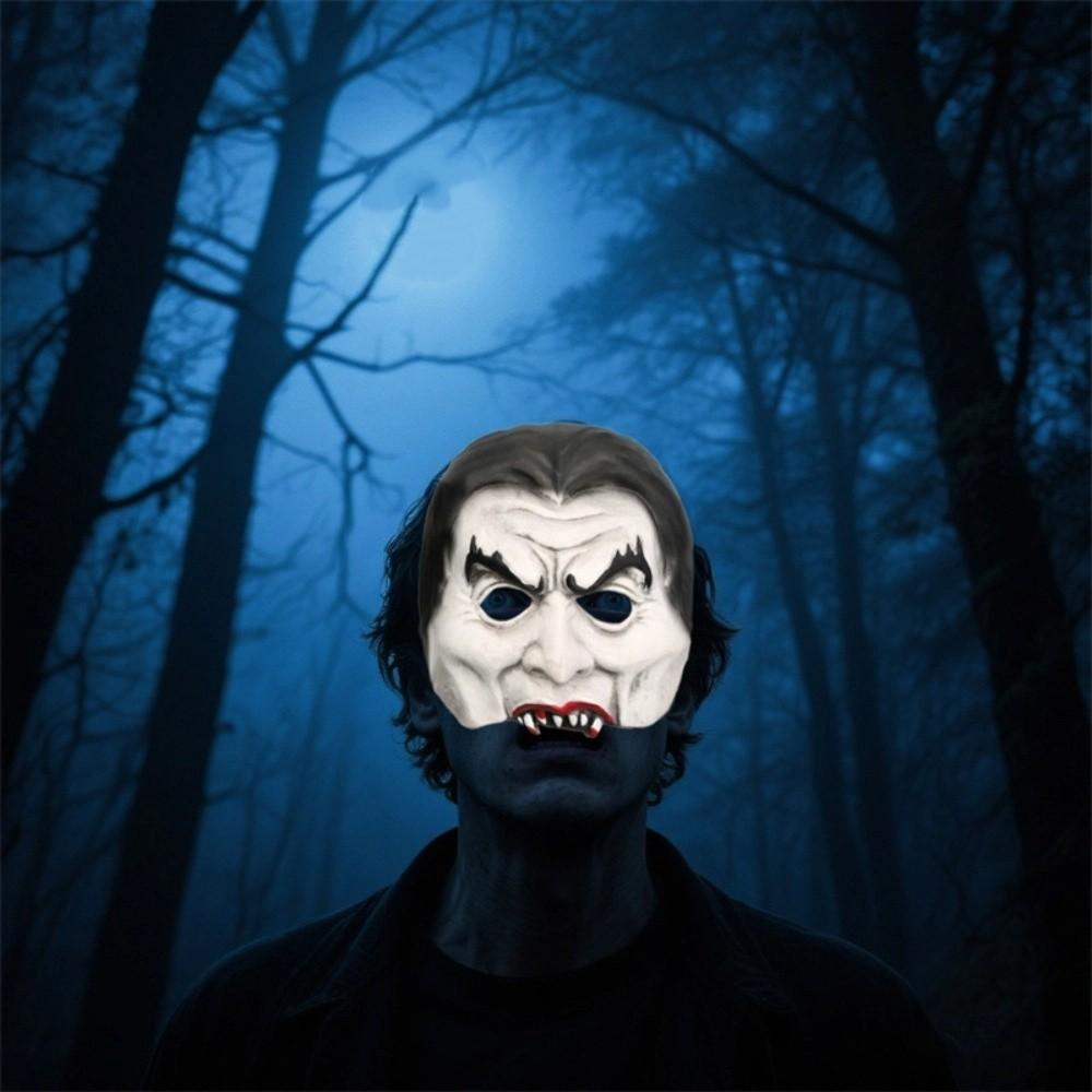 Scary Halloween Headgear Latex Material Haunted House Props NPC Mask Holiday Celebration