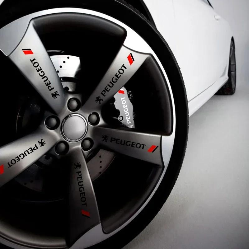 2026 Hot Car Sticker Fashion Door Handle Reflective Stickers Vinyl Decoration For Peugeot 308 408 508 RCZ 208 3008 2008 206 207