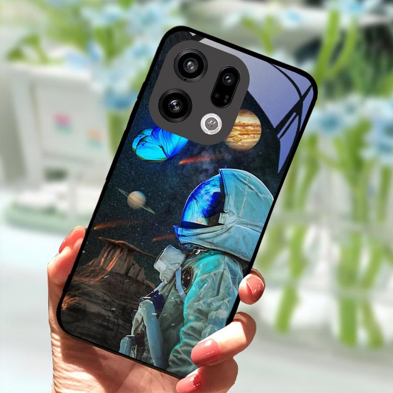 Чехол для OPPO Find X9 X9Pro X8 Pro X8S X8 Ultra Жесткий Чехол Закаленное Стекло Защитный Корпус Для OPPO FindX9 FindX8 Сумки для Телефона