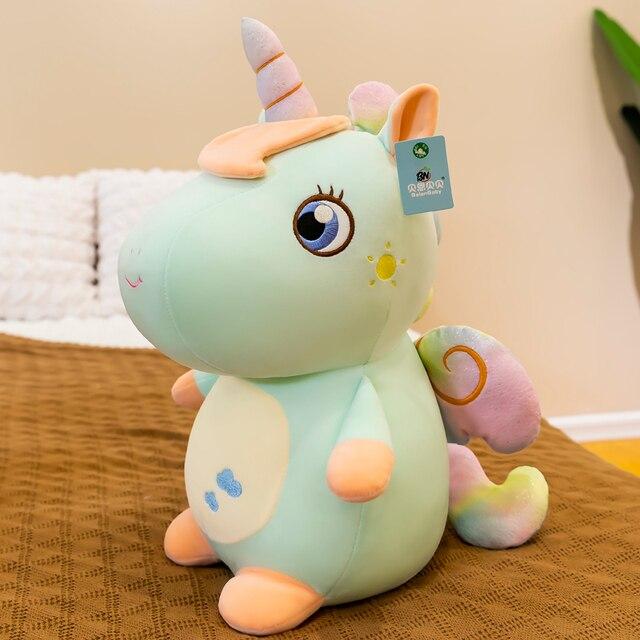 Big Kawaii Embracable Unicorn with Wings Plush Toys Stuffed Soft Animal Unicorn Dolls for Baby Girls Birthday Gifts