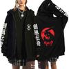 Толстовки Berserk Zipper Hoodies Men Long Sleeve Sweatshirt Fleece Oversize Jackets Coats Funny Berserk Anime Streetwear
