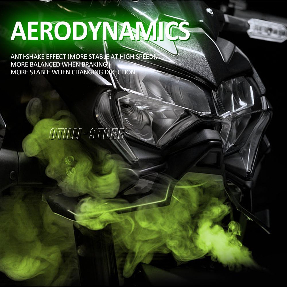 New ABS Naked Front Spoiler Winglet Aerodynamic Wing Kit Spoiler For KAWASAKI Z900 Z 900 Motorcycle Accessories