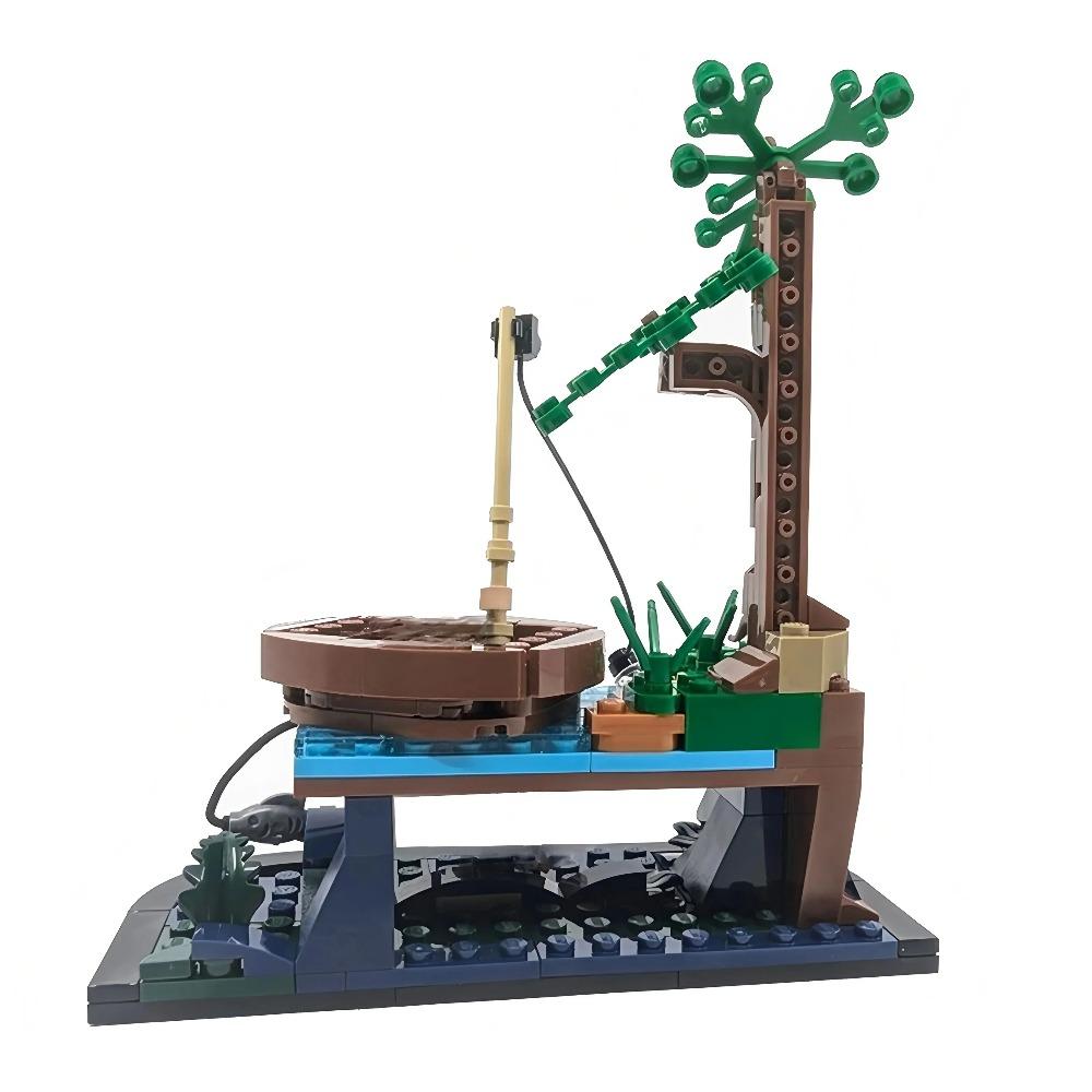 Новый MOC Рыболовная хижина Модель Строительные блоки Украшение для Детей Мальчиков и Девочек Праздничный Подарок